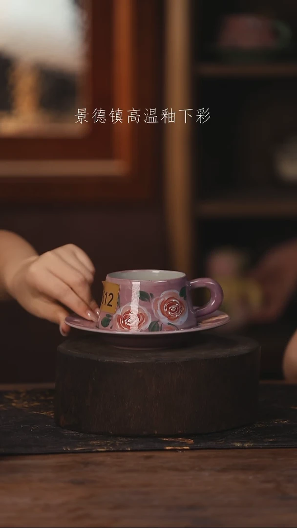 陶瓷景德镇高温釉下手绘陶瓷512