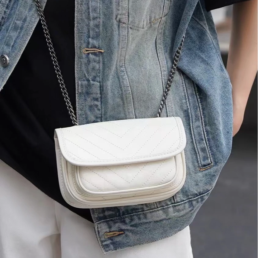 KLL-69003-米白-RAIN.CUN轻奢小众时尚百搭女士包包