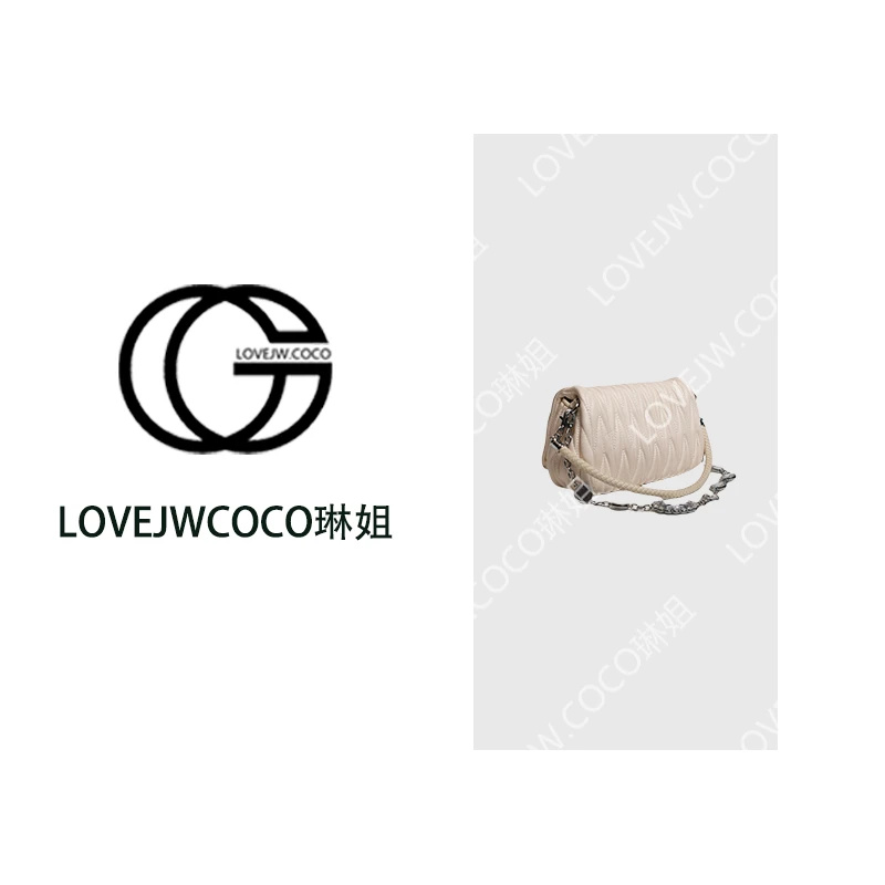 【LOVEJWCOCO】手工真皮包HH-MU24-550802-白 缪钻白色 钻扣