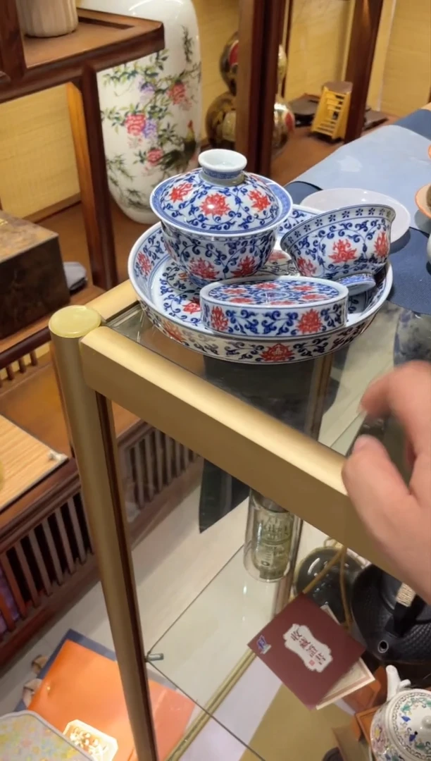 可*盖碗加壶承加小杯加盖置