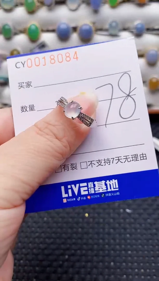 颈饰银S925镶嵌翡翠8084