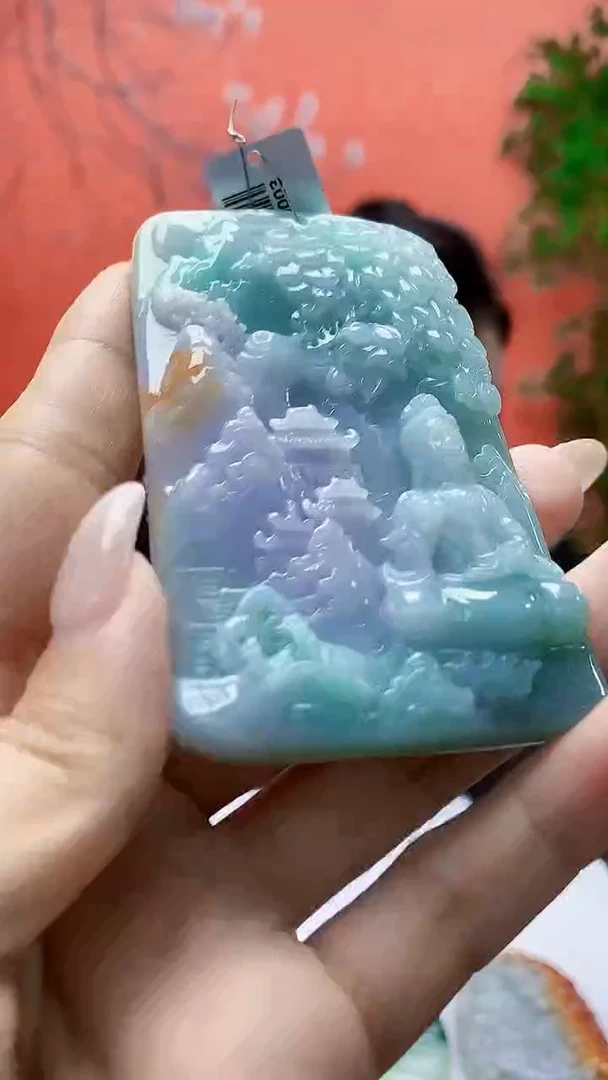 未镶嵌定制翡翠5160ty-毛货挂件182