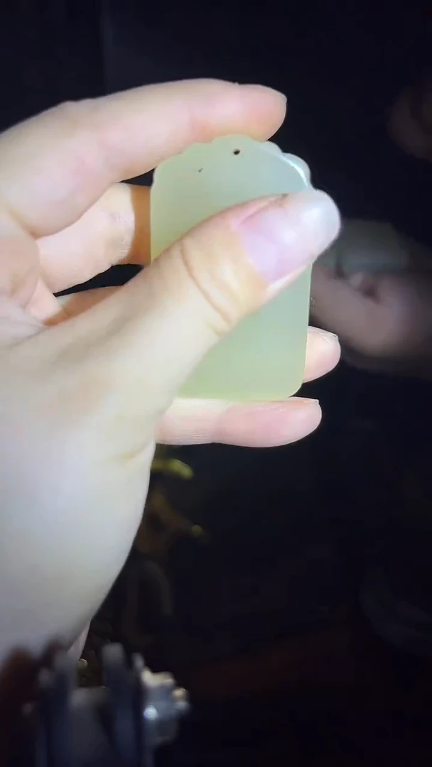 和田玉未镶嵌挂件和田玉无事牌.1件