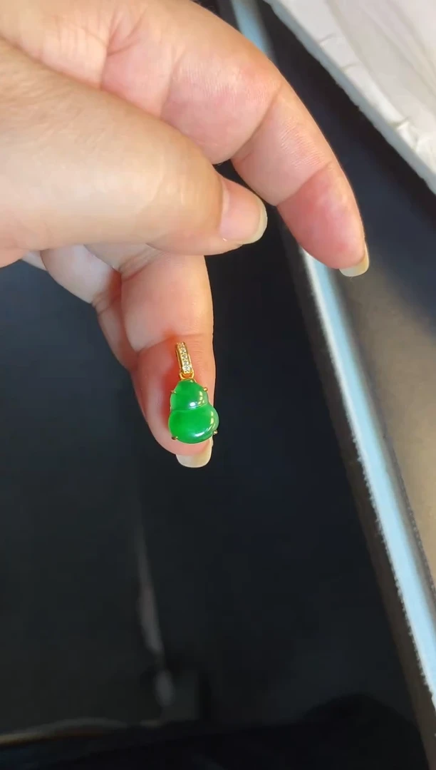 吊坠(不含链)银S925镶嵌翡翠1