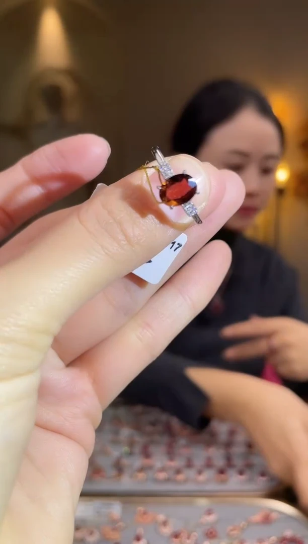 银S925镶嵌手饰碧玺手饰