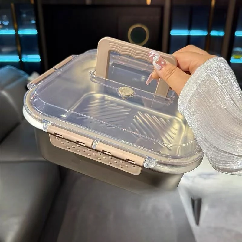 【卖完就没有】316L不锈钢手提式保鲜盒1900ml