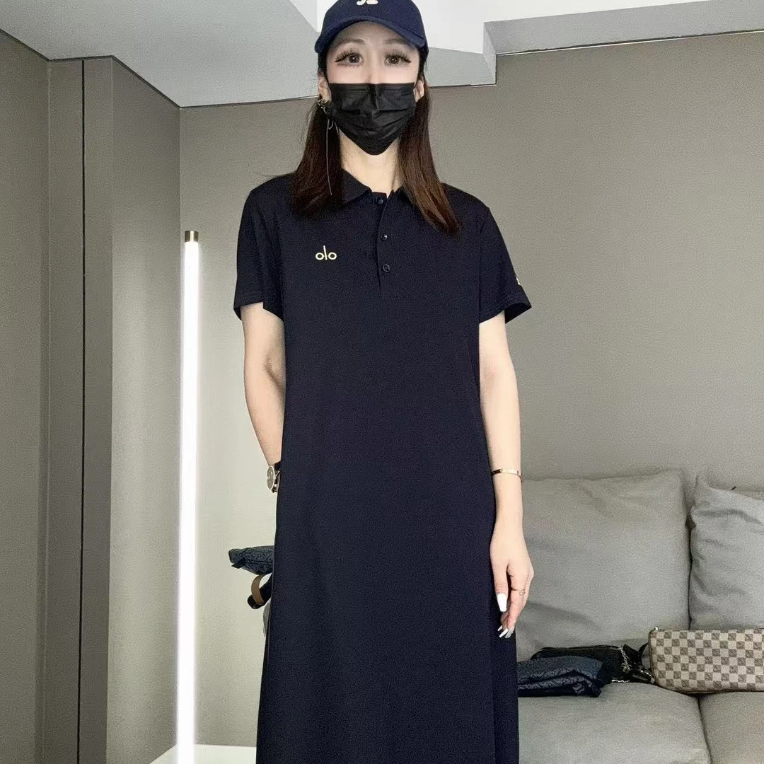 【鸯哥】322夏款减龄设计百搭潮流polo领时尚气质显瘦连衣裙
