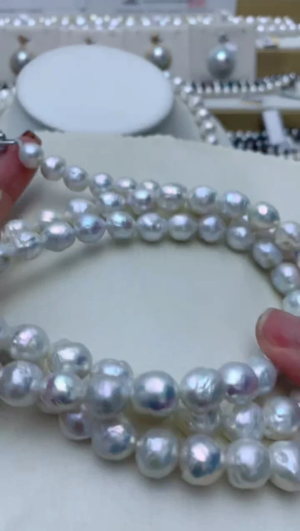 淡水珍珠未镶嵌项链w10 多样性发其一