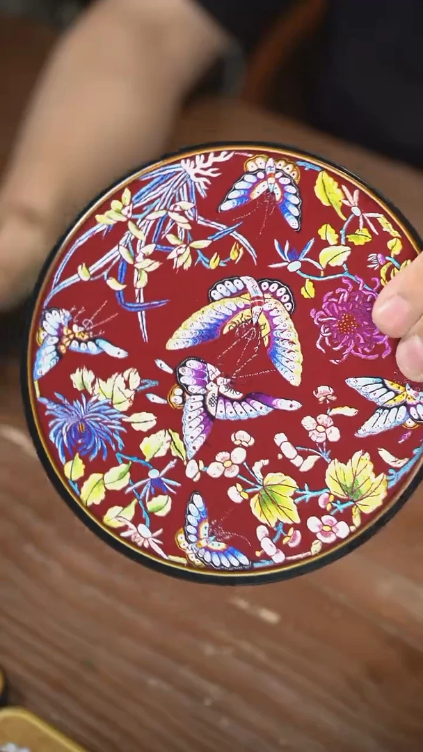 壹藏贰宝花花蝴蝶大垫子一片