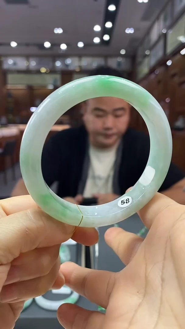 未镶嵌手镯翡翠58手镯