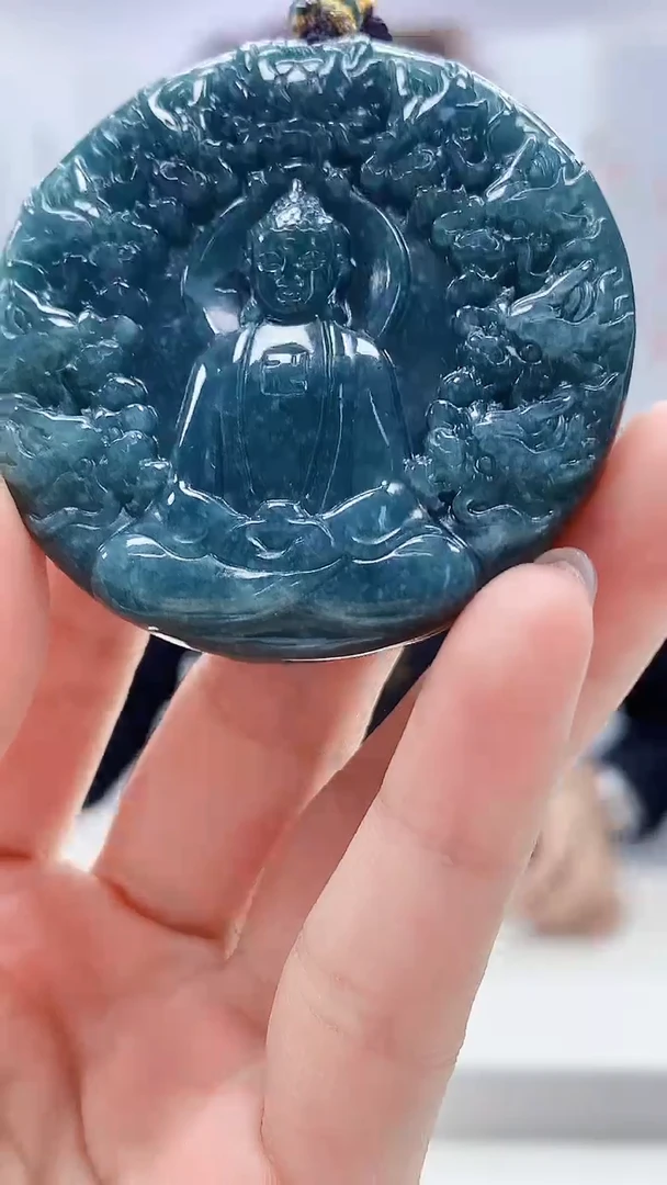 翡翠未镶嵌颈饰5159lr-jj挂件3