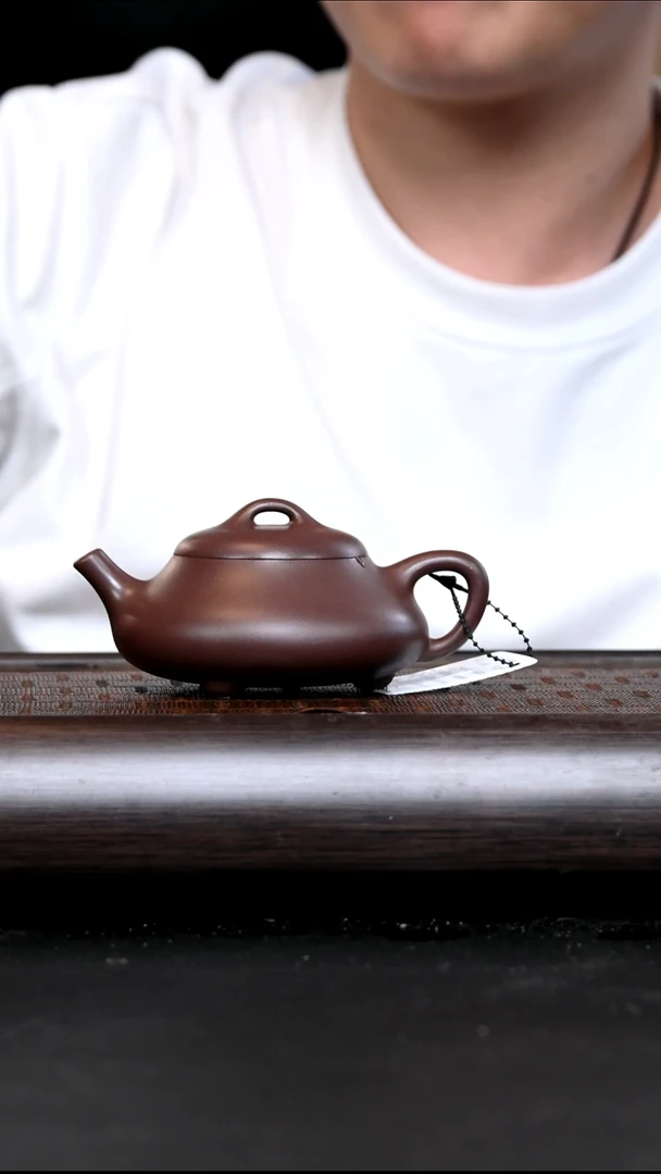 茶壶紫砂EF16935见瓢 四号井紫泥170cc