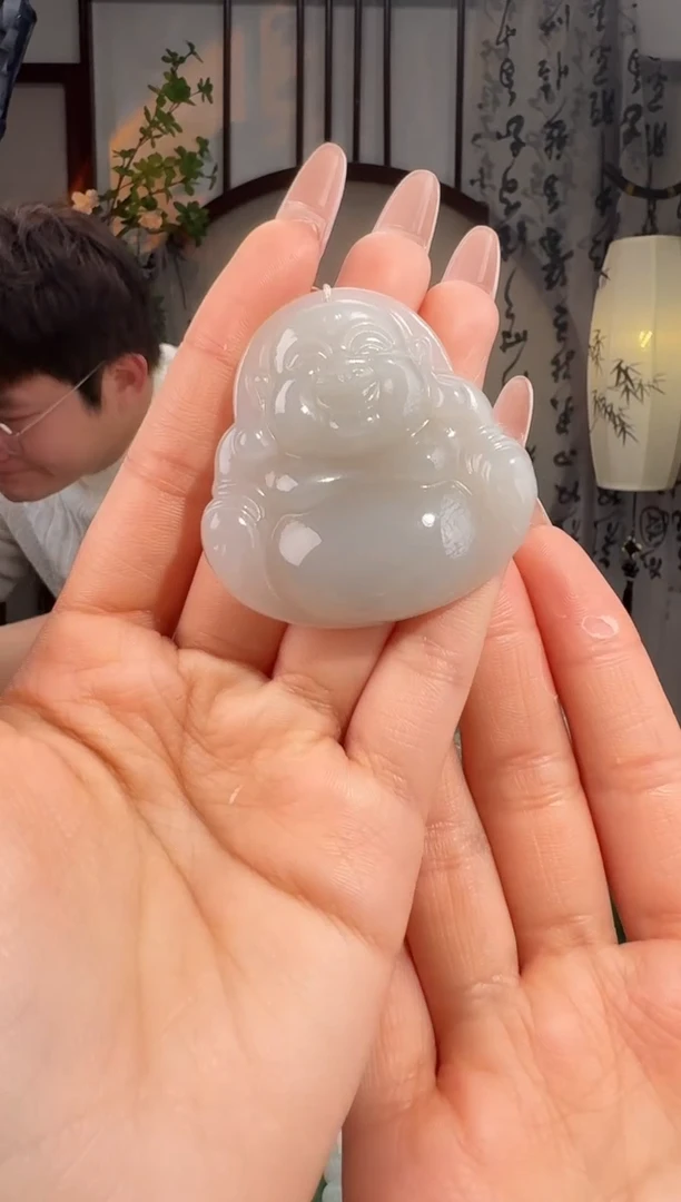 颈饰未镶嵌和田玉佛公卡50