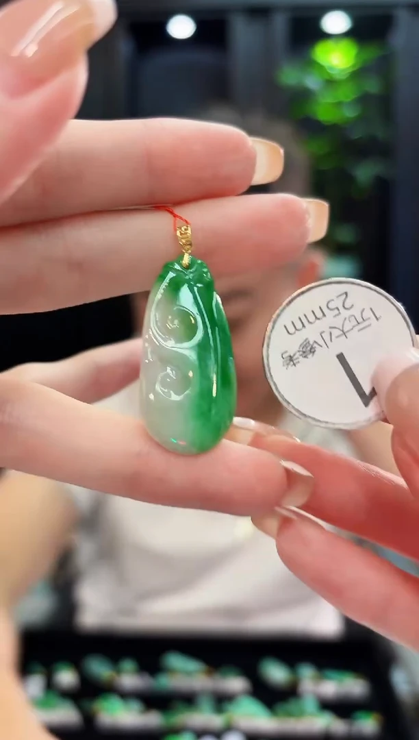 吊坠(不含链)18K金镶嵌翡翠 缅料A货/支持复检/一件