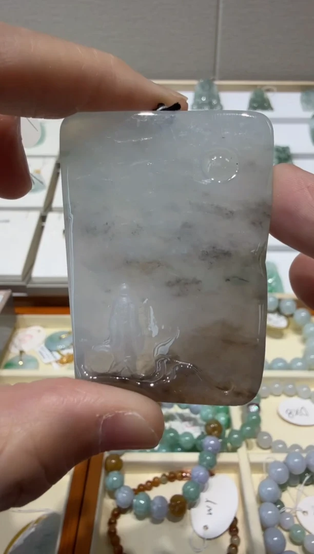未镶嵌挂件翡翠A货翡翠多样性孤品国雕谢林工