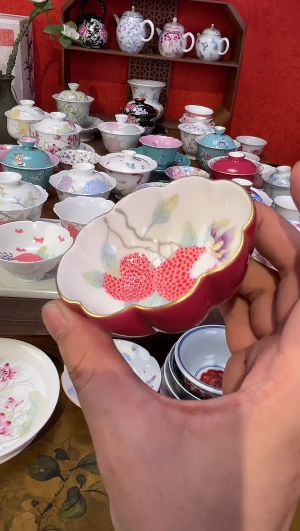 景德镇纯手绘陶瓷茶具