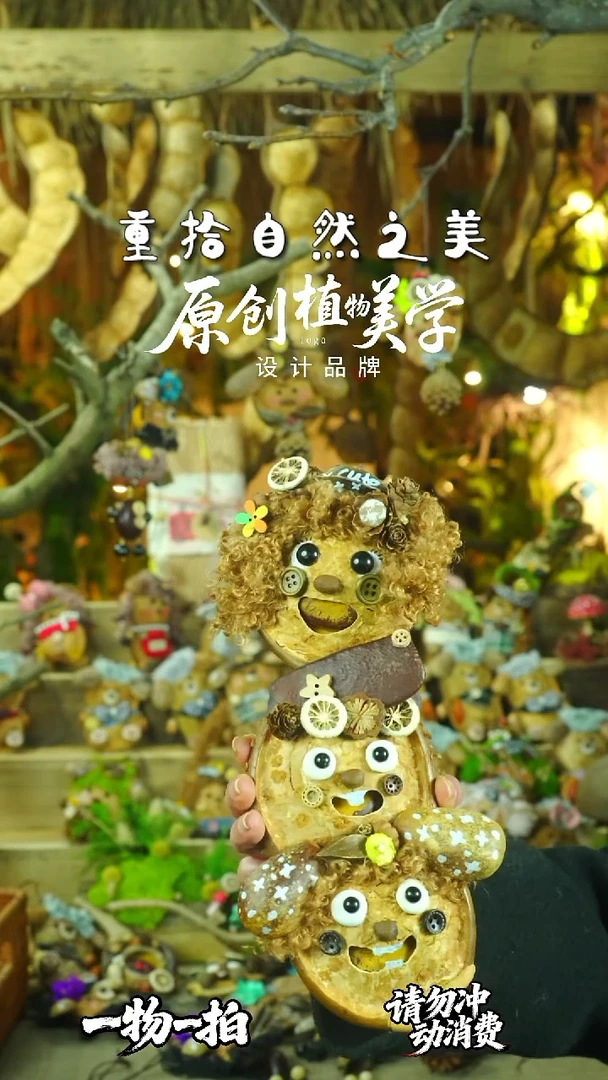 香榧木豆荚娃娃一物一拍