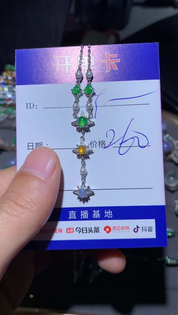 【闪购商品】翡翠颈饰银S925镶嵌向 Y.m