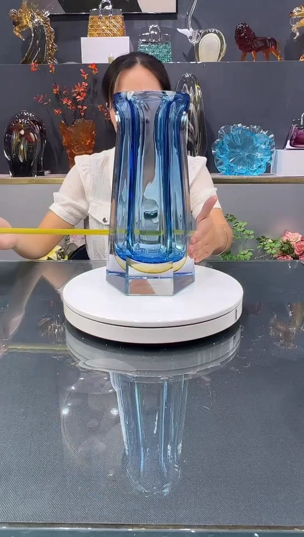 琉璃水晶琉璃花瓶1个