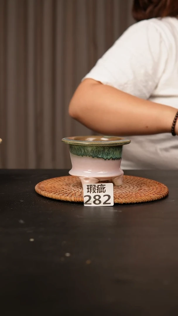瓷片282瑕疵款，口约7  高约7