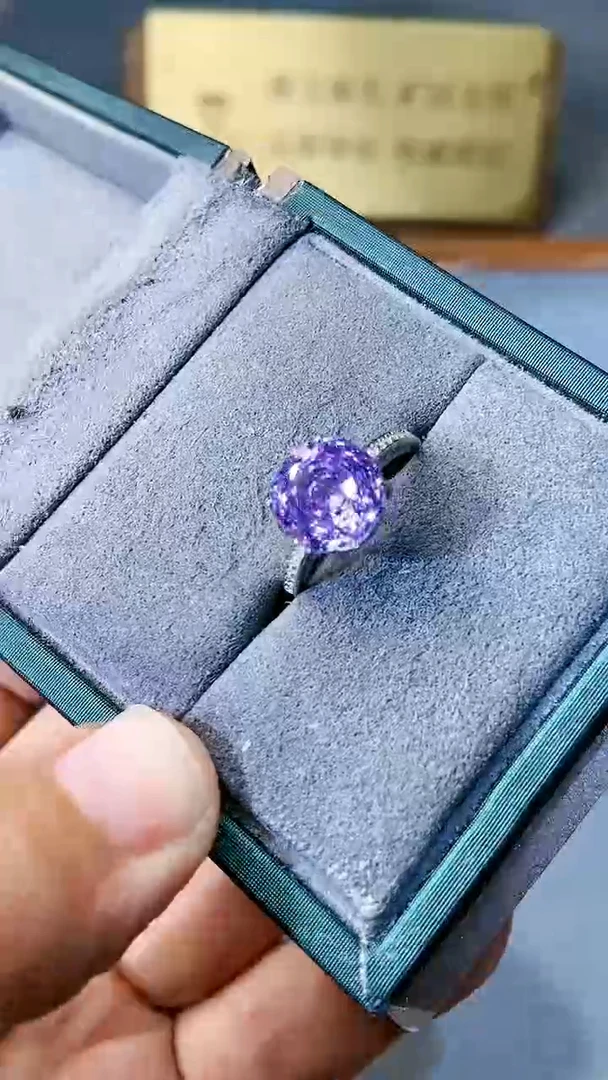 【闪购商品】紫晶戒指银S925镶嵌6555