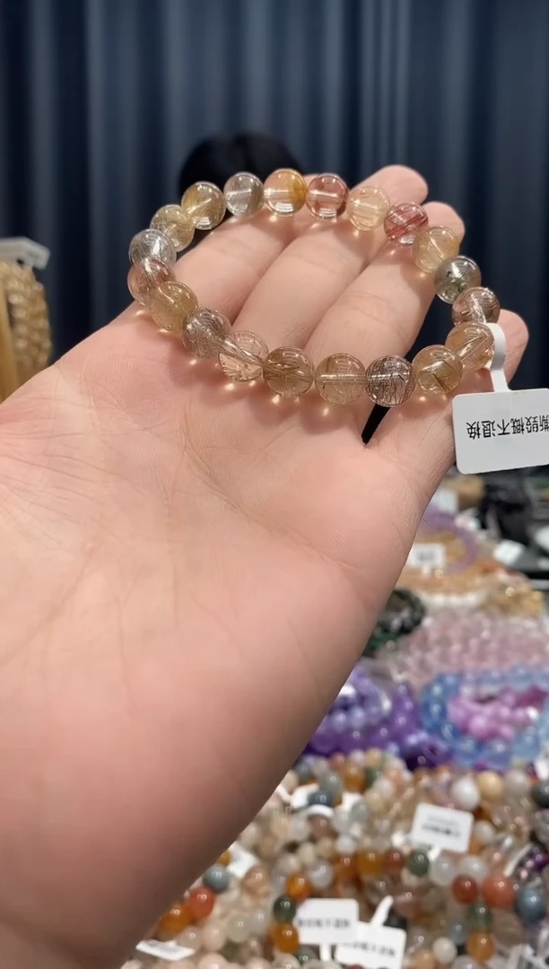 未镶嵌手链水晶彩发晶