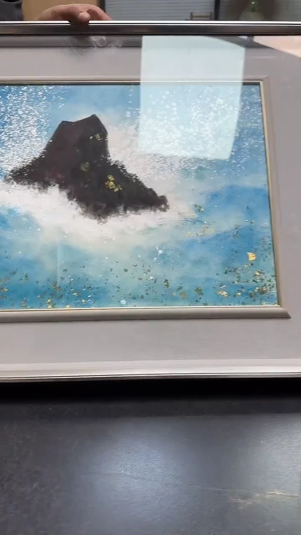 有机玻璃双层款中**客5585墨樱社专属定闪链接框画