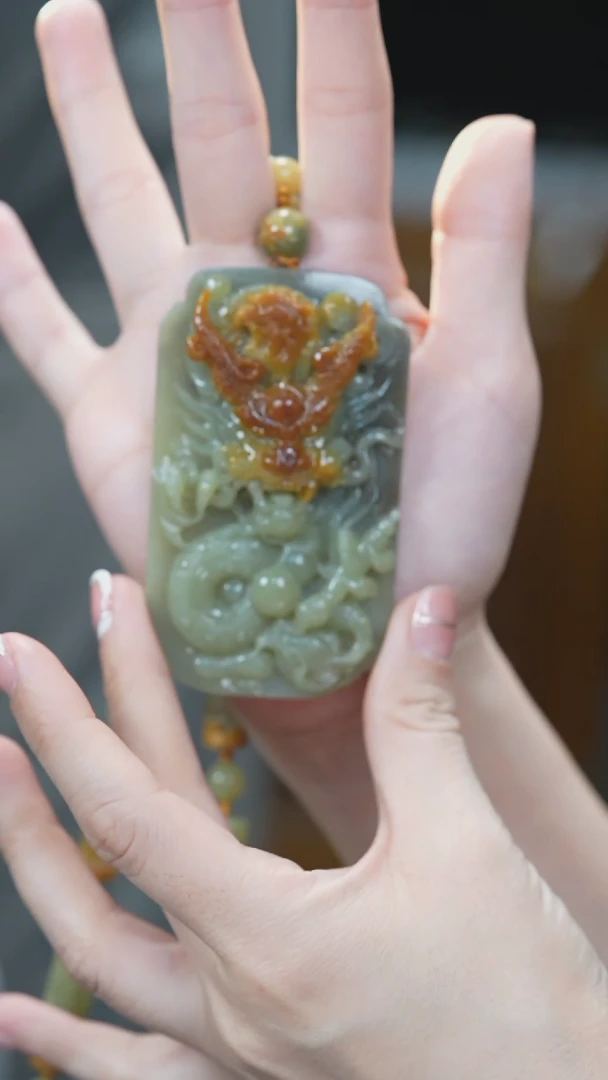 【闪购商品】和田玉吊坠未镶嵌龙牌