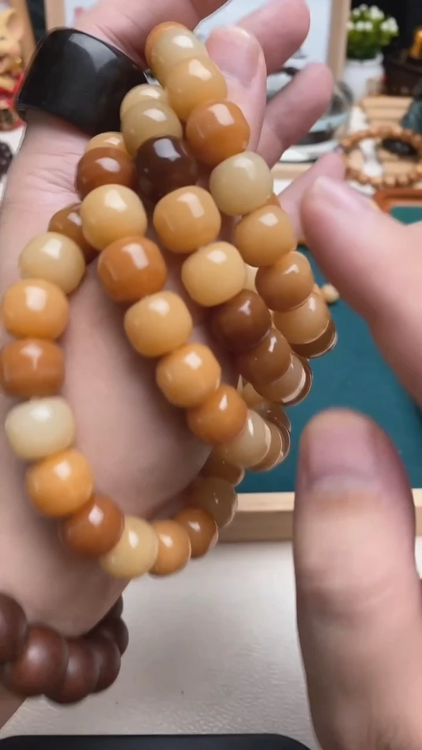 白玉菩提手串菩提根1.2