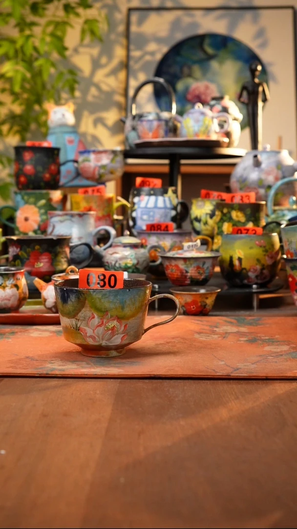 瓷片景德镇手工手绘080