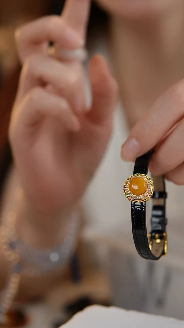 未镶嵌琥珀手链天然蜜蜡手环