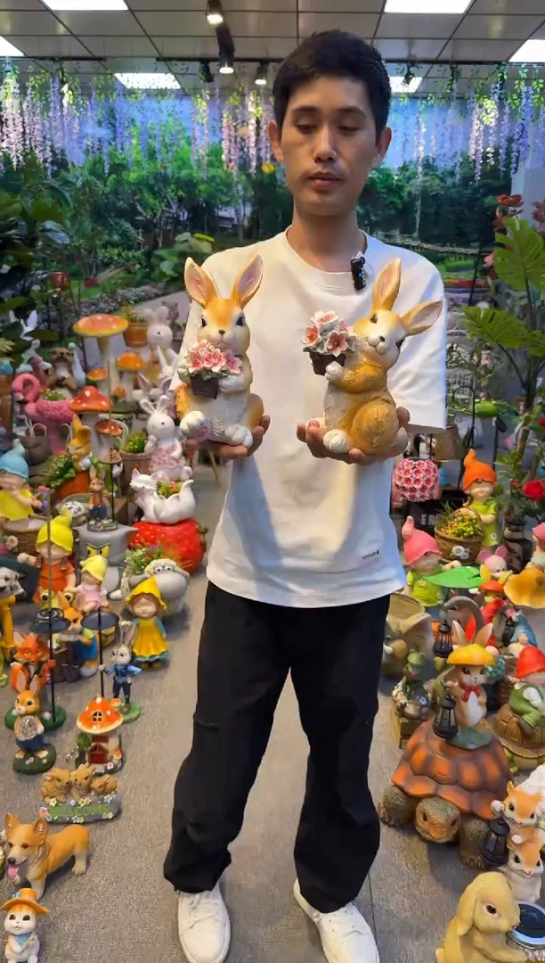 无花朵花园庭院摆件&00&