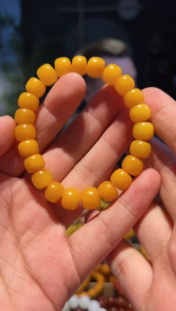 【闪购商品】蜜蜡手串未镶嵌11+(垛珠蜡)