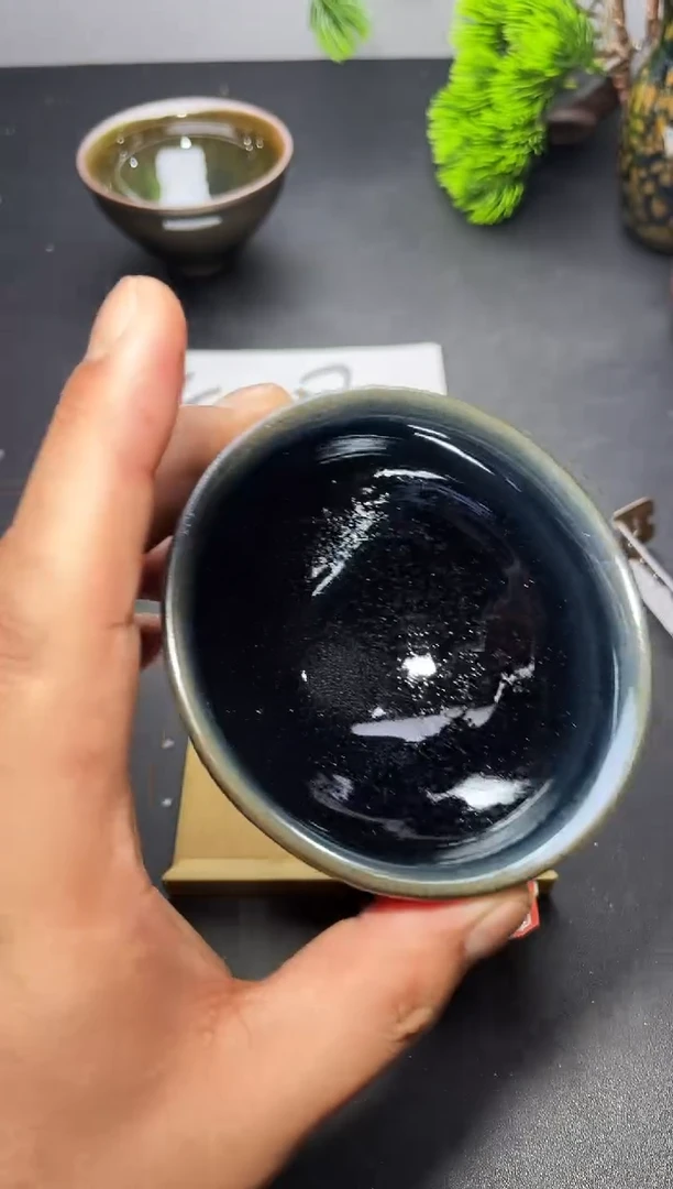 茶盏102（微瑕）叶紫建盏
