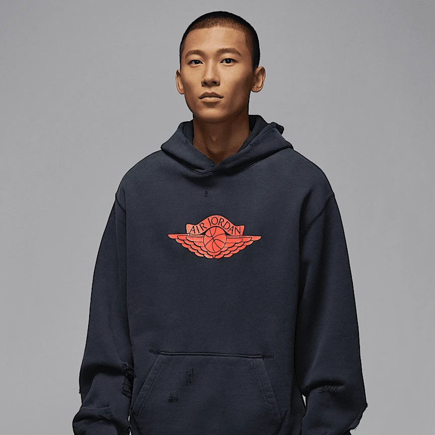 Nike/耐克官方正品 Air Jordan 男女同款黑色运动卫衣-IB3004-010