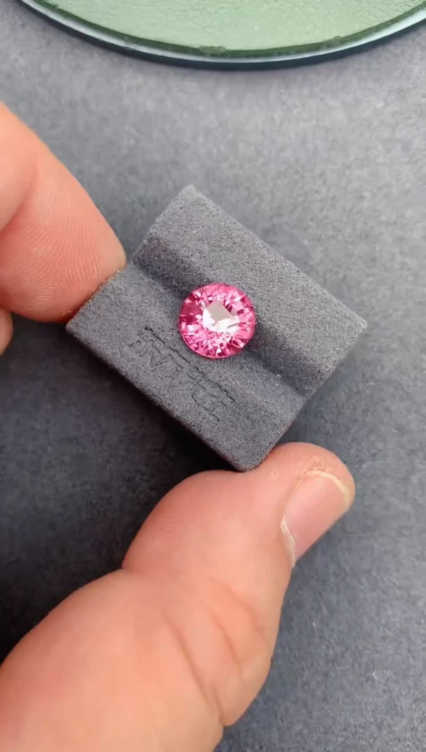 裸石彩色蓝宝石4ct 无烧帕帕拉恰 定制