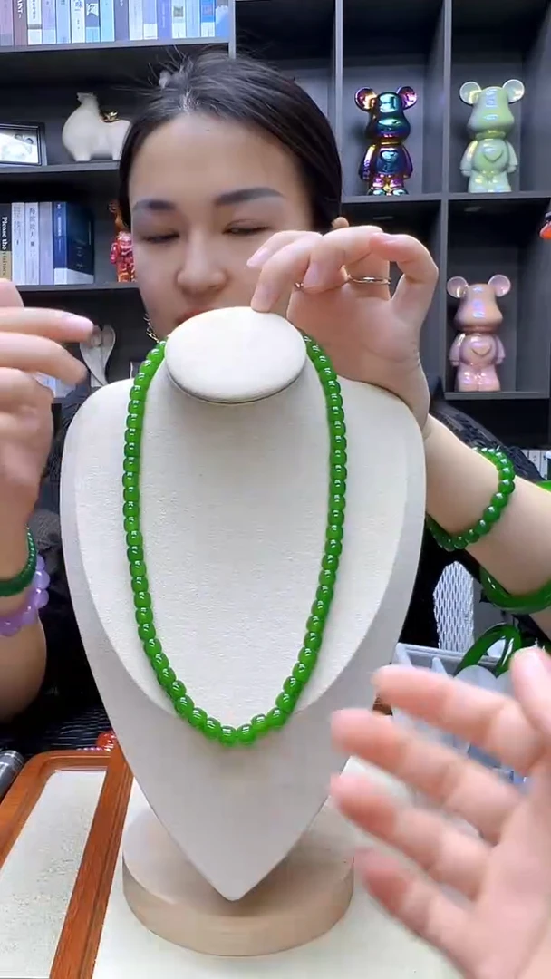 和田玉银S925镶嵌颈饰沉白diy劲饰