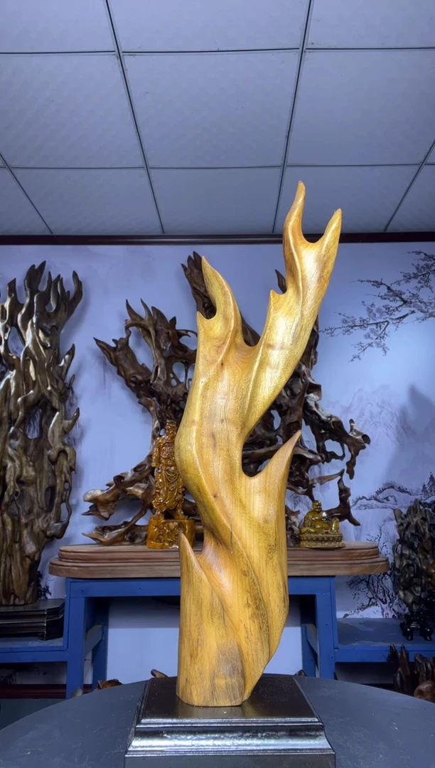 金丝楠木雕款缘****理金丝楠木工艺品摆件