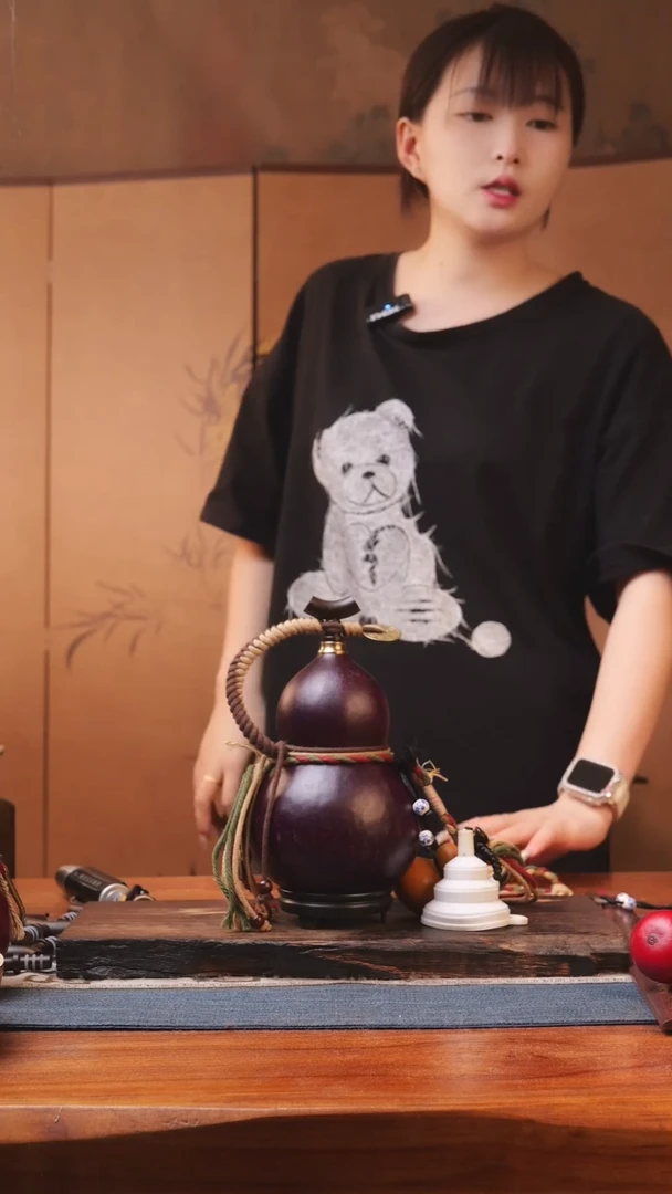 1736号精品大漆葫芦防腐防渗装水茶酒