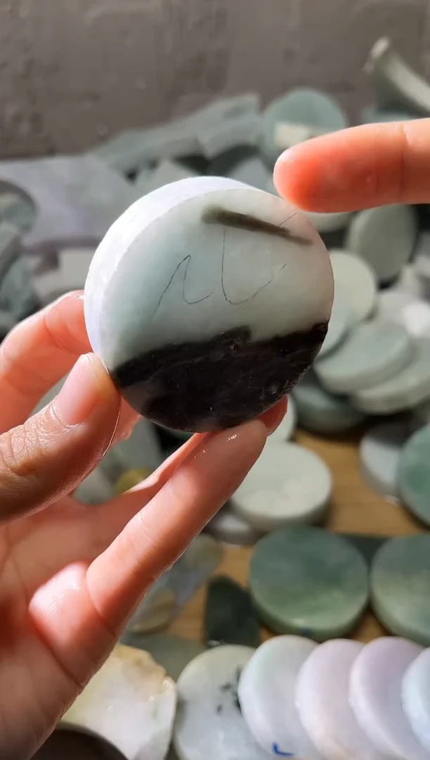 裸石翡翠翡翠a货正品玉石古陈196