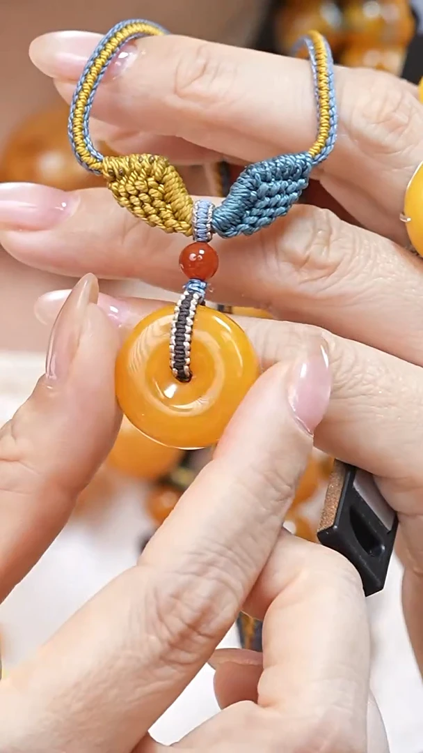 蜜蜡颈饰未镶嵌3074天然蜜蜡珠宝奇石云端妖孽石膏蜡全部保真