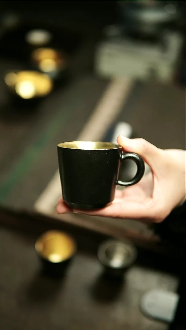 【闪购商品】松风舍黑金咖啡杯