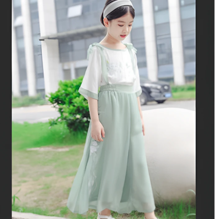 F11-311淘女童夏季仙气汉服套装（7081）
