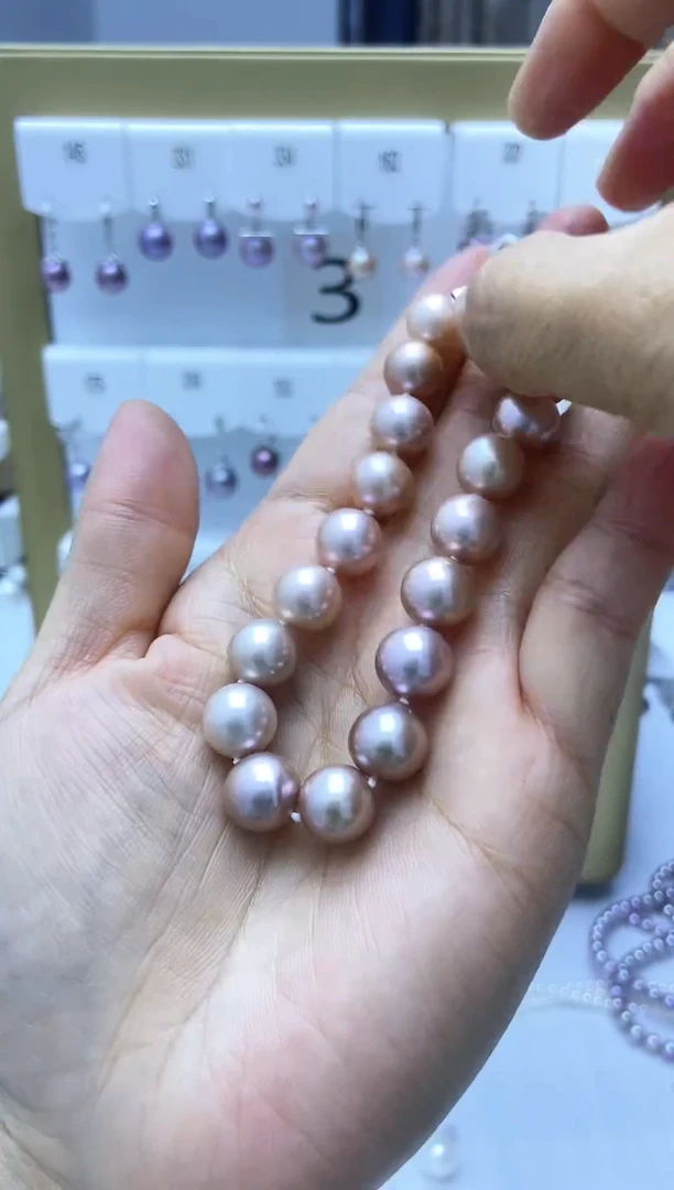银S925镶嵌手串淡水珍珠手串17