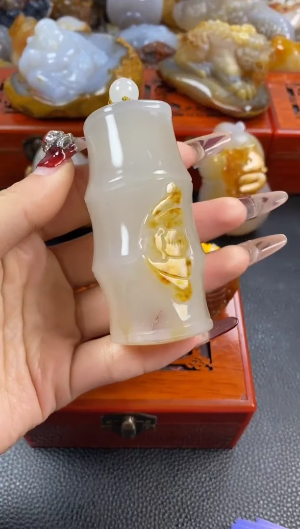 【闪购商品】玛瑙/玉髓手把未镶嵌1