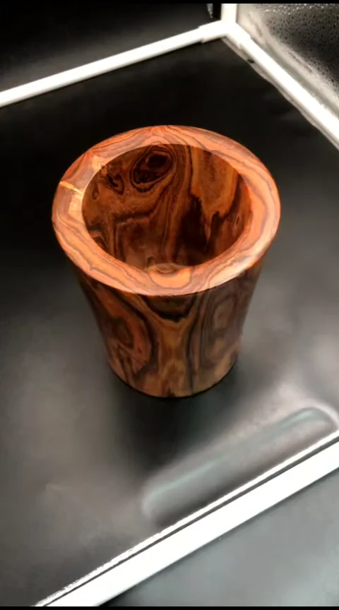 【闪购商品】黄花梨/降香黄檀把件海黄野油笔筒摆件