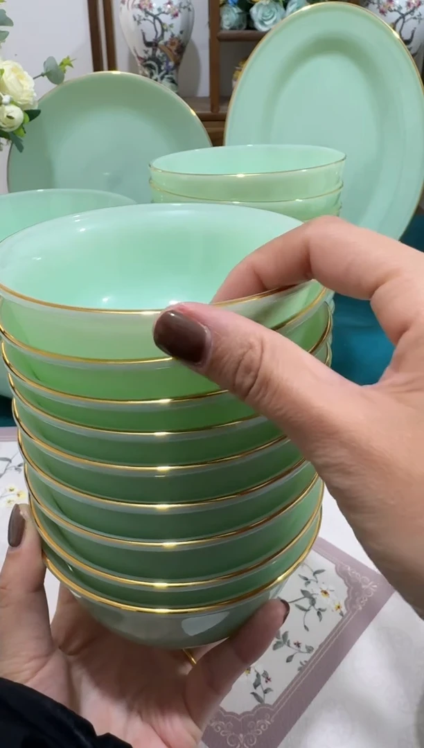 4.5英寸玉瓷碗10个口径11.5厘米