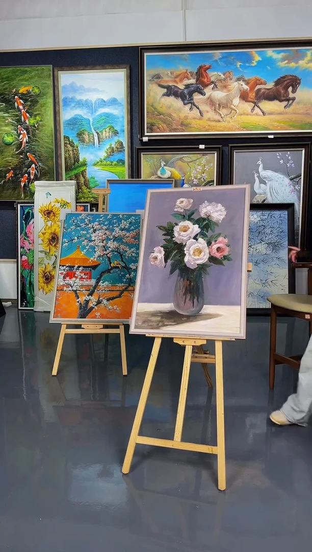 【闪购商品】油画78号 60*90 花卉-手绘油画