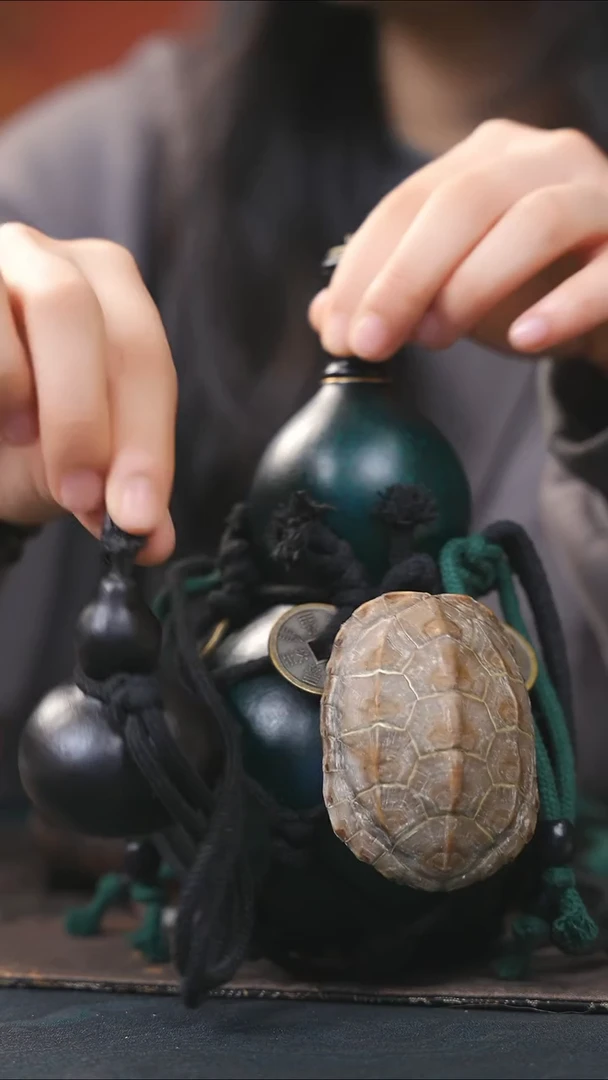 【闪购商品】YX176大漆酒葫芦不包手串及旋转底座