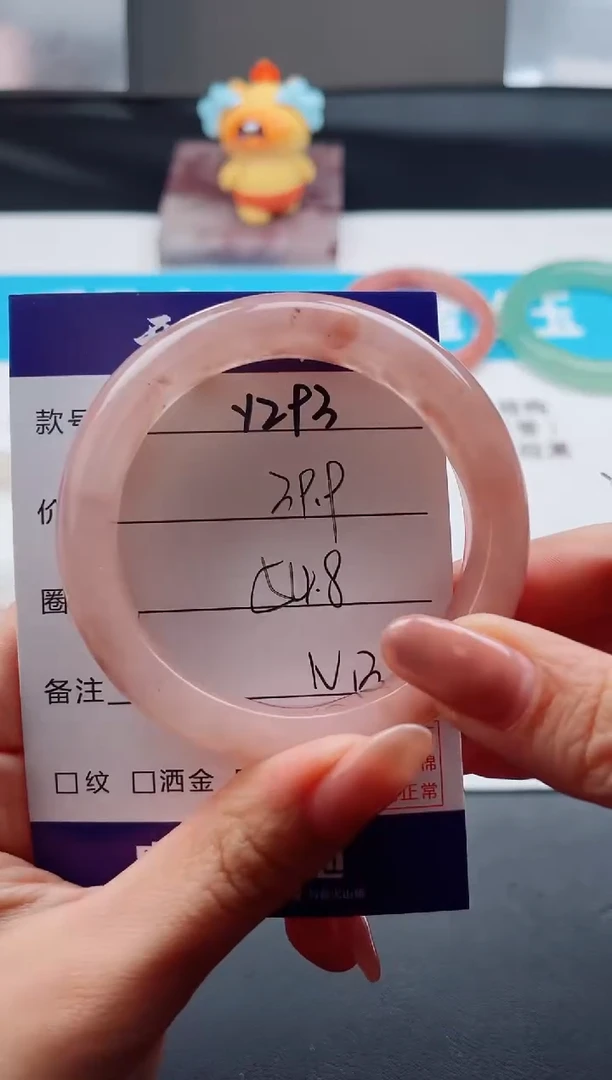 未镶嵌手镯石英质玉Y293-54.8